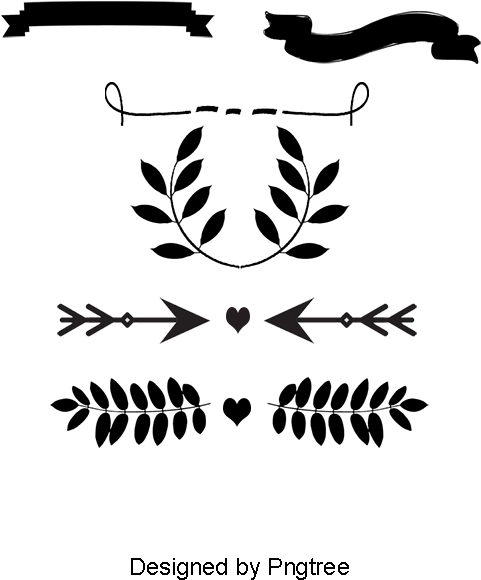 Leaves Cartoon Leaves Love Vector Love Ribbon Black - Black Ribbon (800x800), Png Download