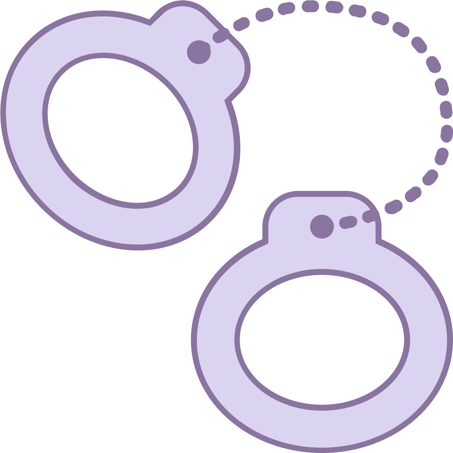 The Icon Is A Picture Of Handcuffs - Save The Date Png (1600x1600), Png Download