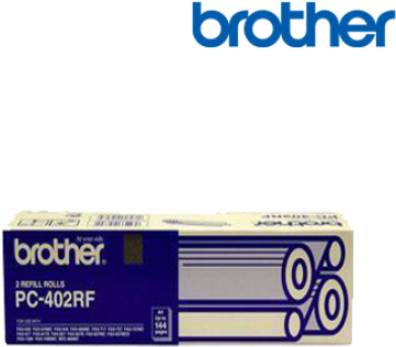 Brother Pc402rf 2-pack Black Ribbon Refill Roll Cartridge - Brother (500x500), Png Download