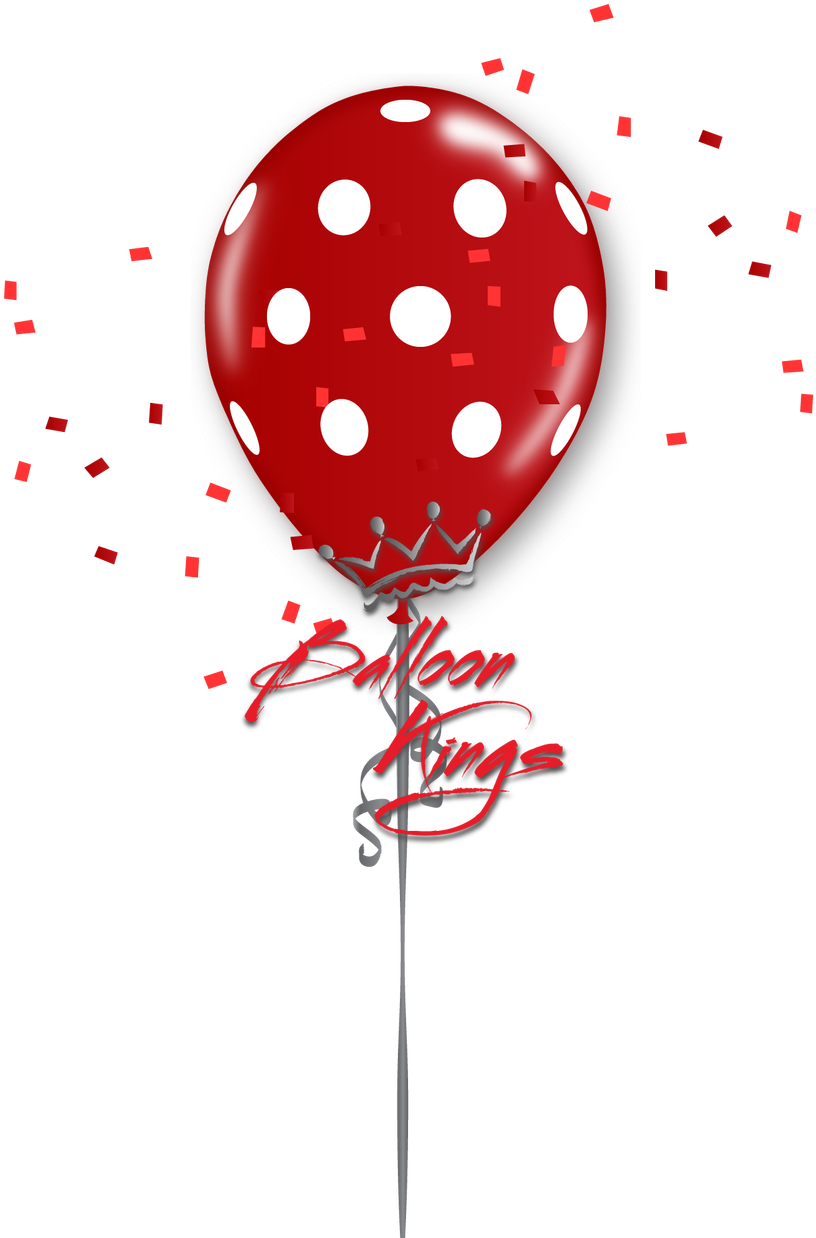 11in Red Polka Dots - Polka Dot Balloon Logo (1080x1280), Png Download