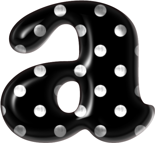 Ꭿϧc ‿✿⁀ Polka Dot Letters, Polka Dots, Printable Letters - Clip Art Alphabet D Polkadot (560x520), Png Download