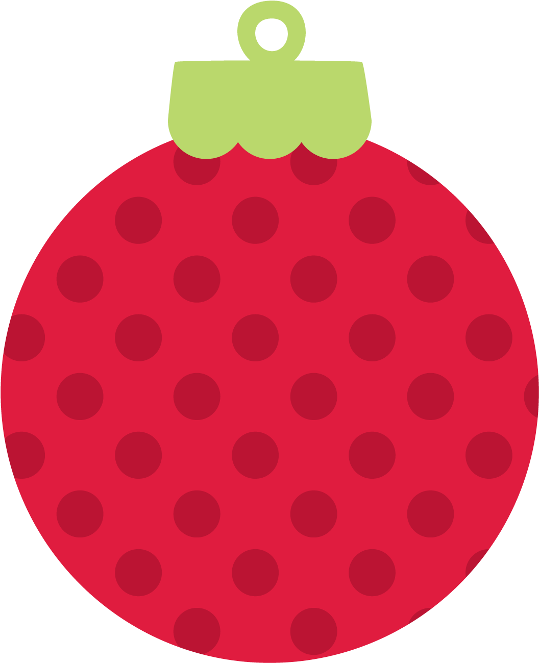 Photo By @daniellemoraesfalcao - Polka Dot Christmas Ornament Clipart (1056x1299), Png Download