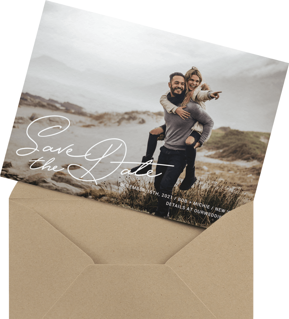 Simple Custom Photo Save The Date - Save The Date (1200x1200), Png Download