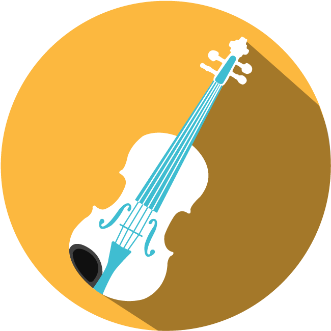 Violin Instrument Icons-02 - Violin Circle Logo Png (750x750), Png Download