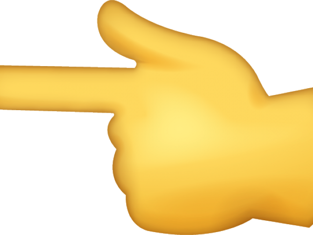 Emoji Finger Left Png Hd (640x480), Png Download