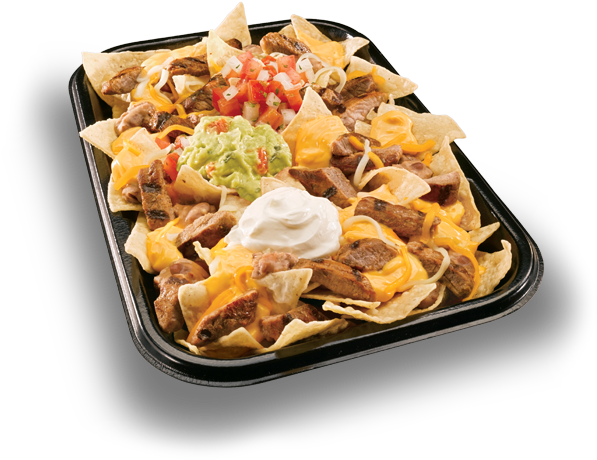 Pdp Xxl Steak Nachos - Taco Bell Nachos Png (610x484), Png Download