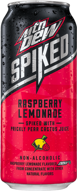 Mountain Dew Spiked Raspberry Lemonade 473ml - Mountain Dew Spiked Raspberry Lemonade (347x672), Png Download