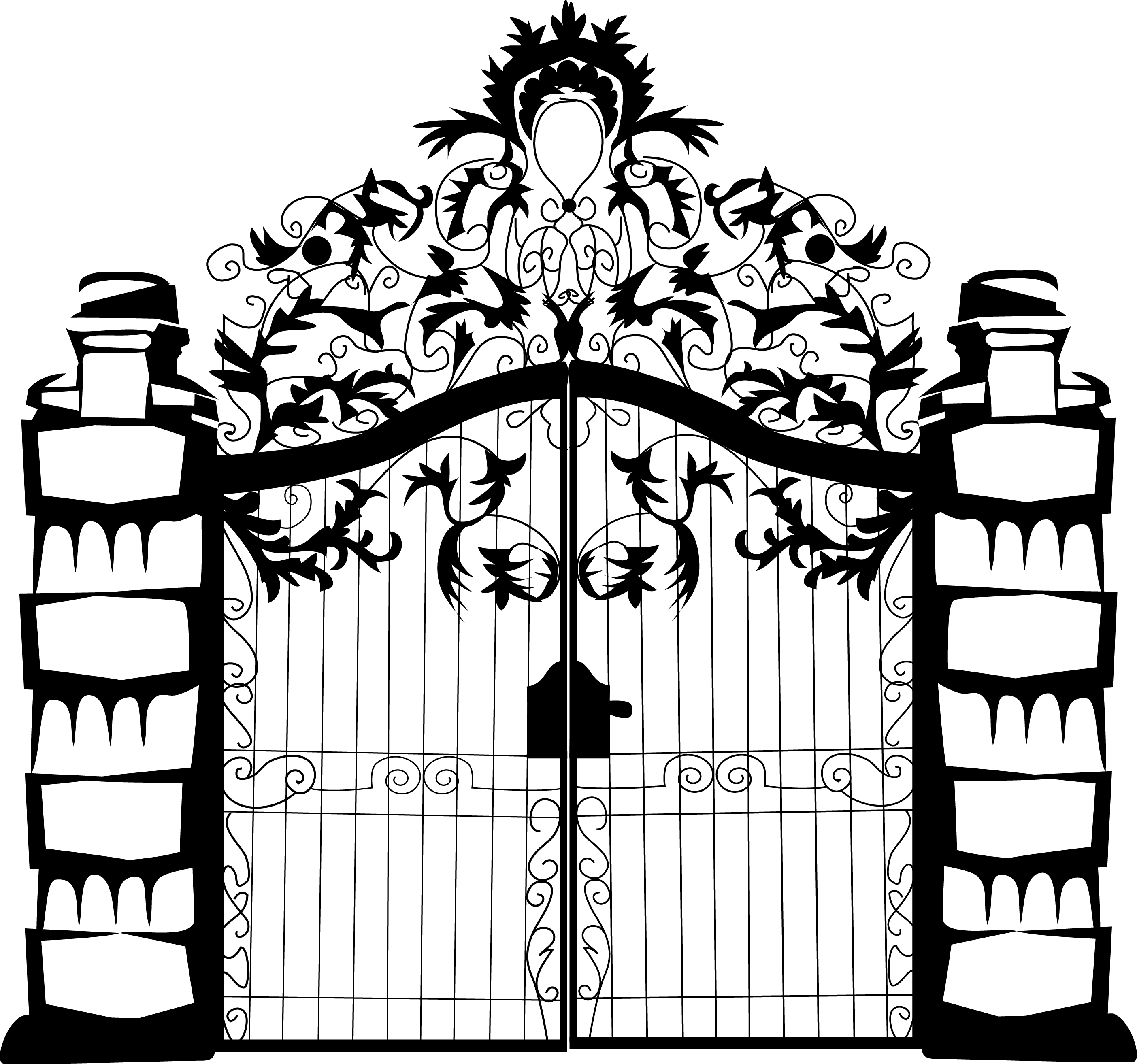 Transparent Stock Arch Vector Gate - رسم بوابة (2808x2628), Png Download