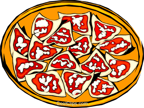 Nachos On A Plate Royalty Free Vector Clip Art Illustration - Nachos Clip Art (480x362), Png Download