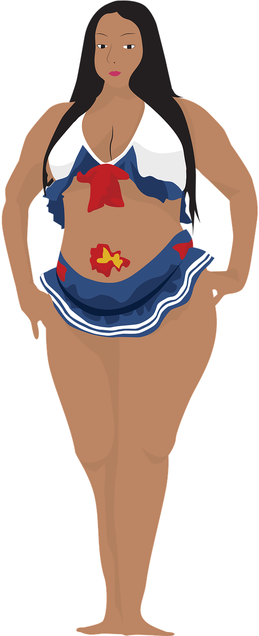 Png Download Thick Sexy Attractive Female - Cartoon (640x1280), Png Download
