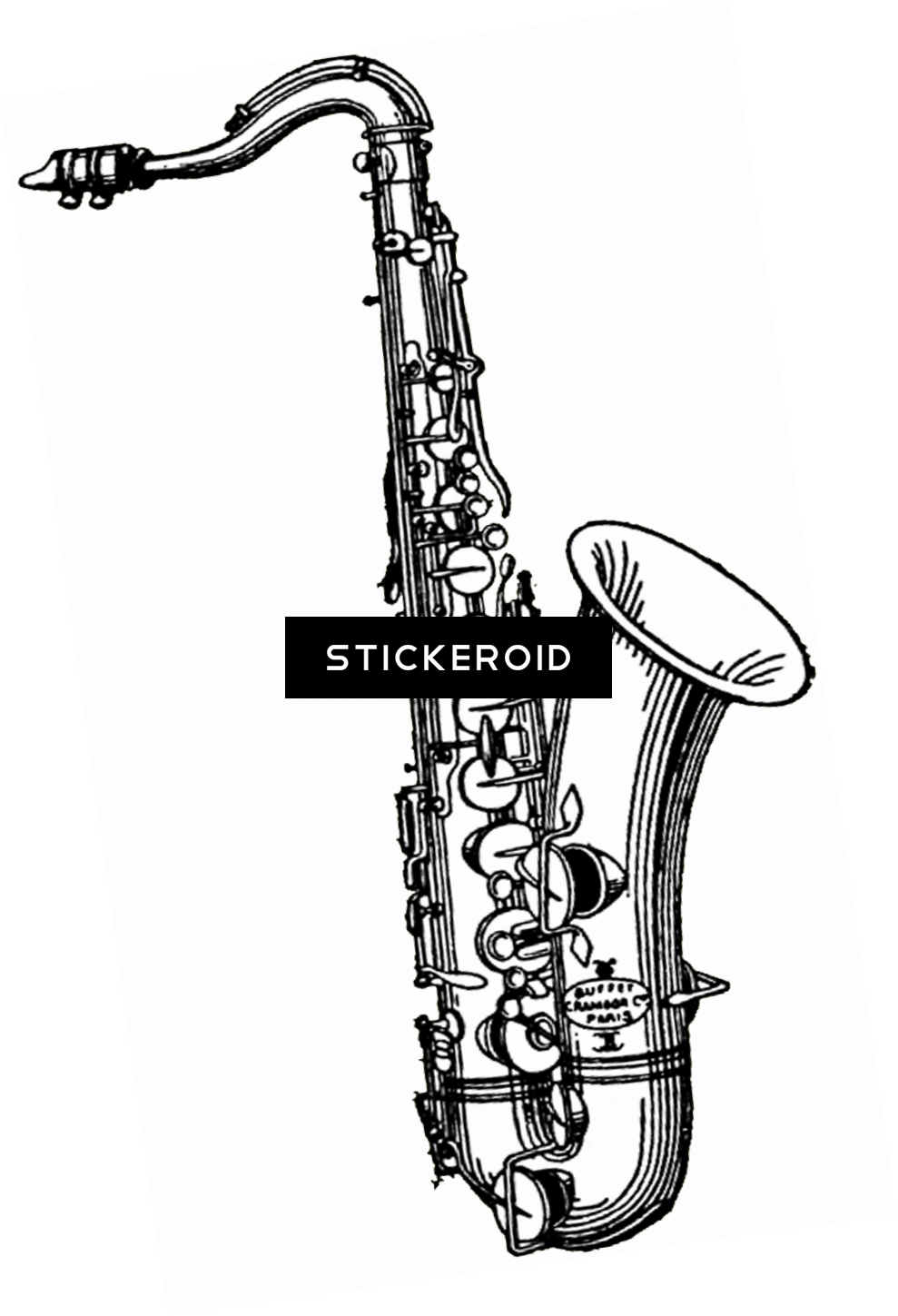 Saxophone Illustration - Saxophones Illustration Vintage Png (989x1449), Png Download