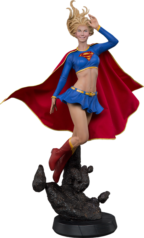 Supergirl Statue - Dc Comics Premium Format Figure Supergirl 60 Cm (480x790), Png Download