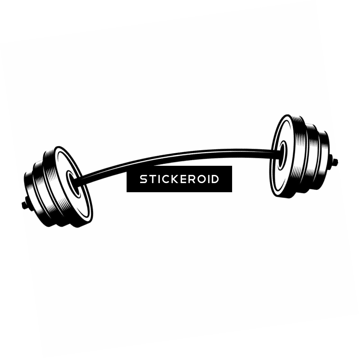 Barbell Equipments Gym Sports - If I'm Lifting I'm Happy Exercise Workout Framed Print (1225x1220), Png Download