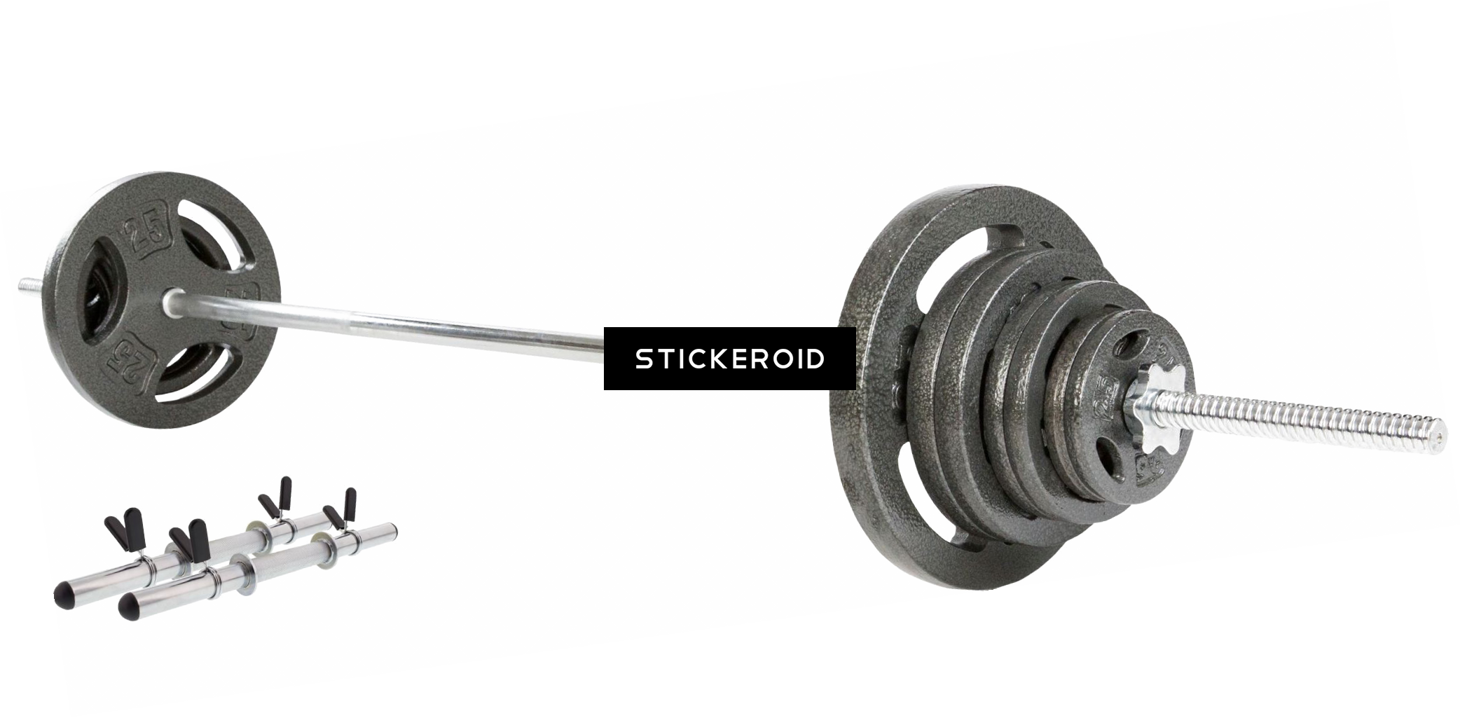 Barbell Equipments Gym Sports - Barbell (2084x1025), Png Download