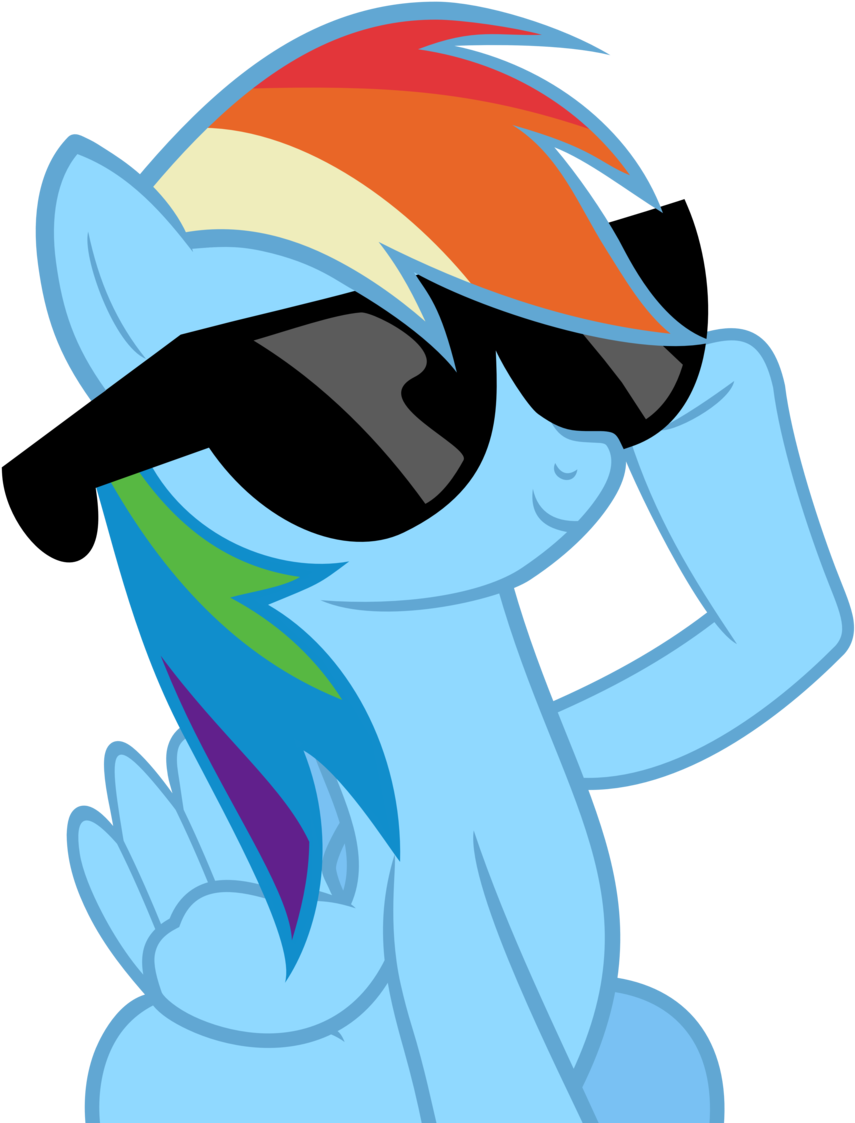 With It Glasses Png Deal Deal With It Glasses Png - Rainbow Dash With Sunglasses (900x1273), Png Download