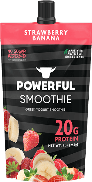 Strawberry Banana Smoothie - Powerful Smoothie Strawberry Banana (640x640), Png Download