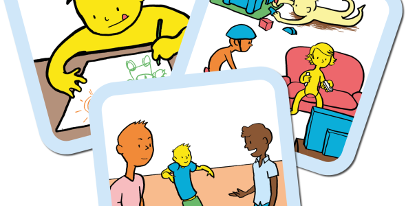 Talkingmats - Child (590x300), Png Download