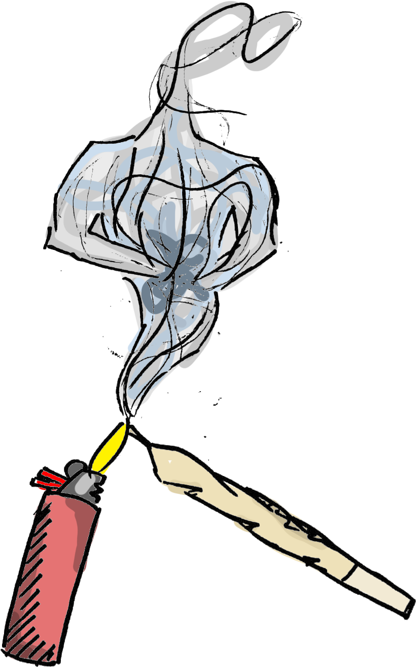 The Medicinal Wonders Of Weed - Illustration (918x1421), Png Download