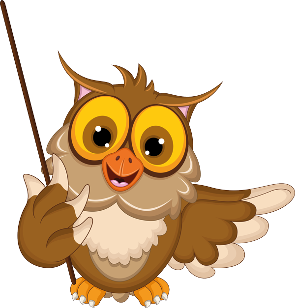 Owl Teacher Png - Owl Teacher Cartoon Png (600x627), Png Download