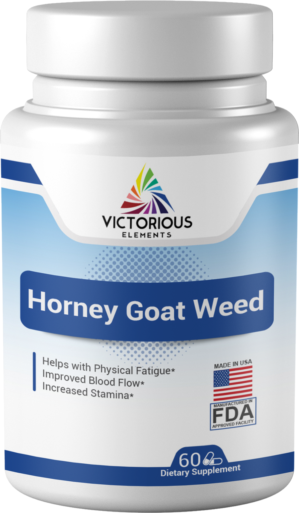 Horny Goat Weed 60 Caps - Fish Oil (1678x1863), Png Download