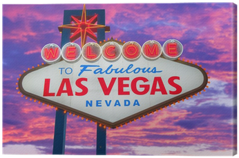Welcome To Fabulous Las Vegas Sign Nevada Canvas Print - Welcome To Las Vegas (400x400), Png Download