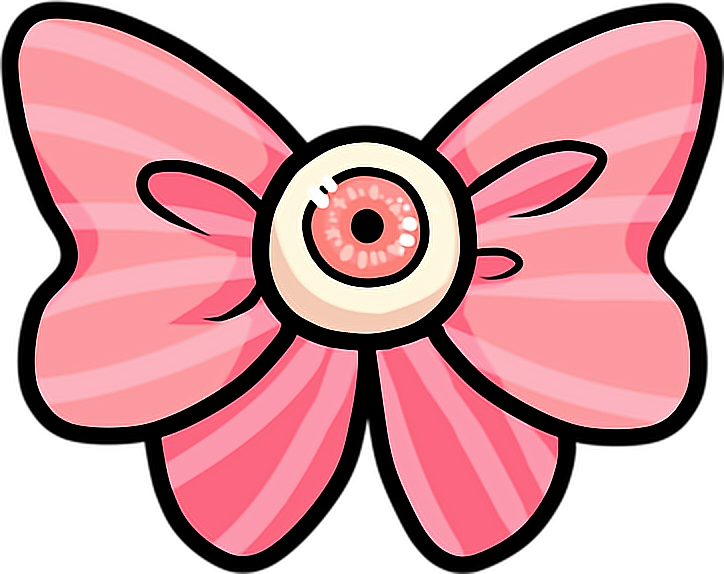 Download Pink Bow Pastel Goth Freetoedit Pastel Goth Eyeball Bow