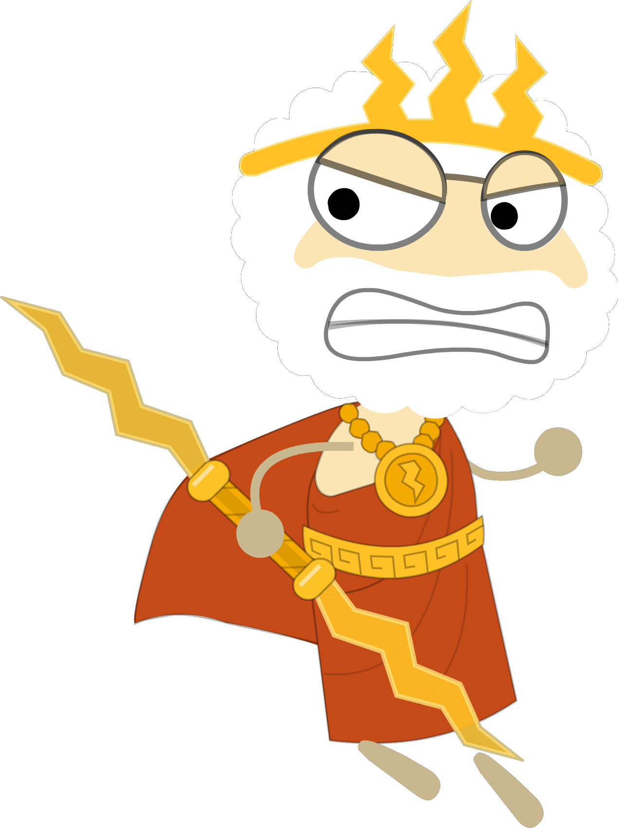 Hercules Clipart Jupiter God - Zeus Poptropica (1270x1701), Png Download