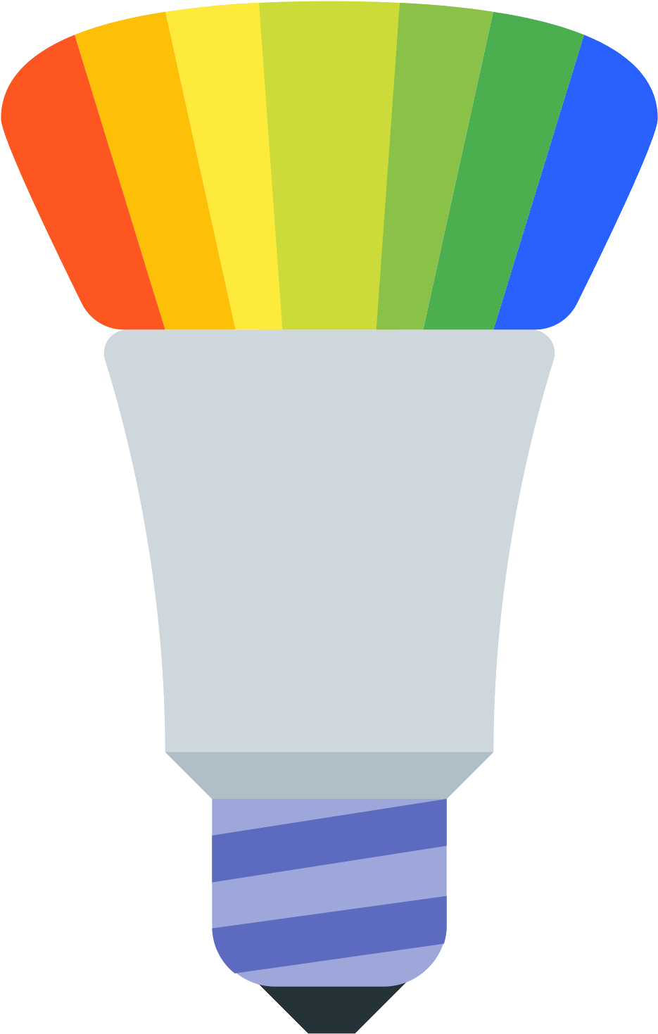 Rgb Lamp Icon - Incandescent Light Bulb (1600x1600), Png Download