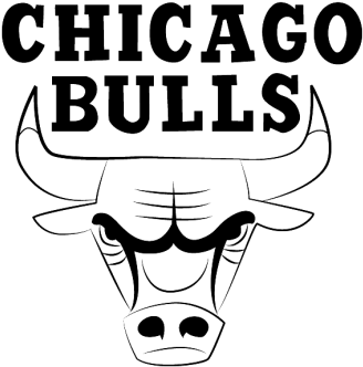 Chicago Bulls Pic Basketball Sports Team - Chicago Bulls Logo White (345x360), Png Download