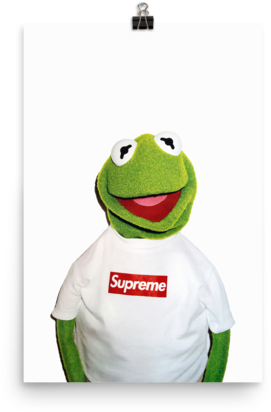 Kermit Supreme Poster (600x600), Png Download
