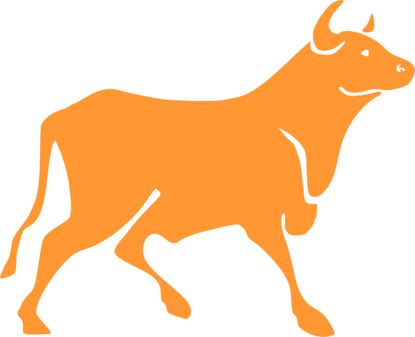 Small - Vector Bull Clipart Transparent (600x487), Png Download