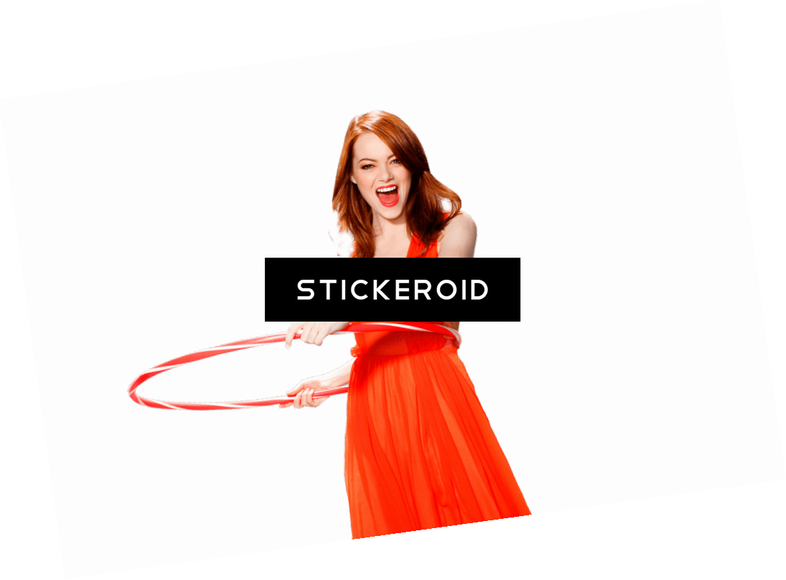 Emma Stone Hula Hoop - Emma Stone Beautiful Actress Hot 32x24 Wall Print Poster (1107x817), Png Download