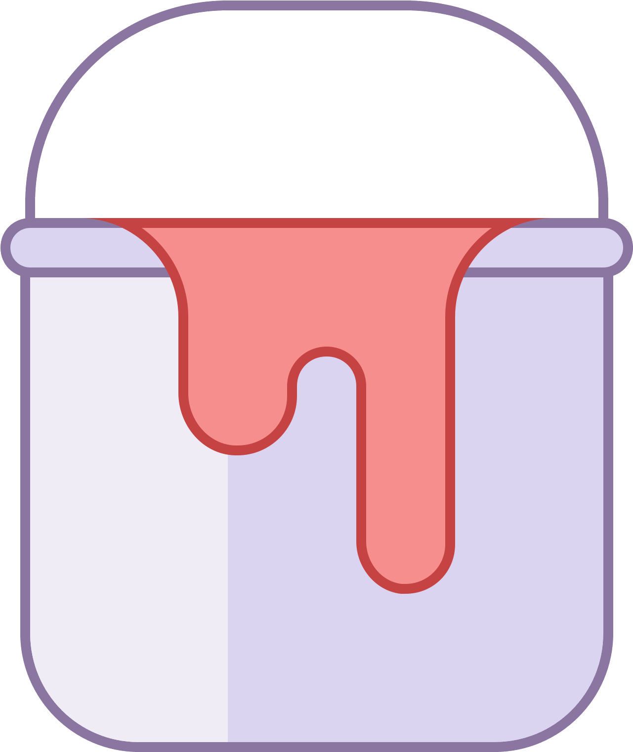 Paint Bucket Icon - Icon Balde (1600x1600), Png Download