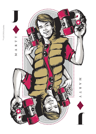List Price $11 - Biff Tannen's Playing Cards (379x501), Png Download