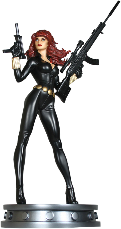 Black Widow Variant Polystone Statue - Marvel Black Widow Statue (402x758), Png Download