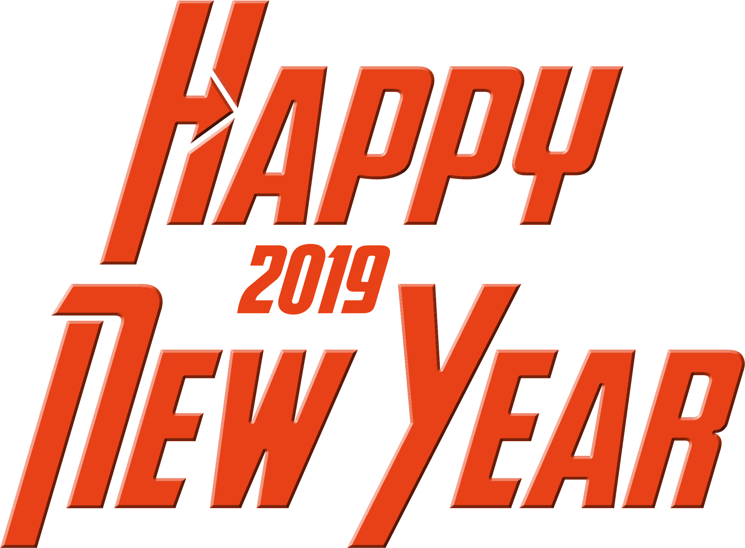 Happy New Year 2019 Png With Text Others 2500 2000 - Happy New Year Png (2500x2000), Png Download