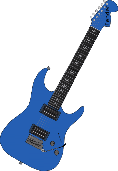Free Png Electric Guitar Png Images Transparent - Blue Electric Guitar Png (480x697), Png Download