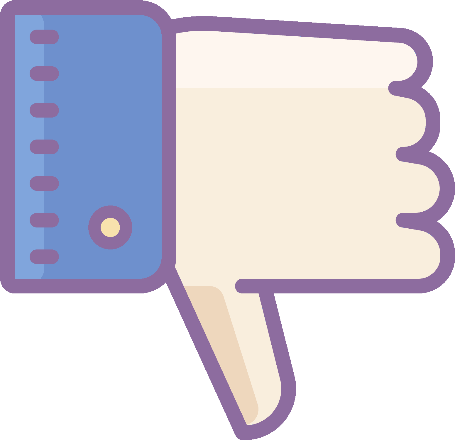 Its A Hand Making A Thumbs Down Sign - Thumb (1600x1600), Png Download