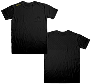 Grip-tech Black On Black Men's Shirt - Black Shirt Png Front And Back (500x375), Png Download