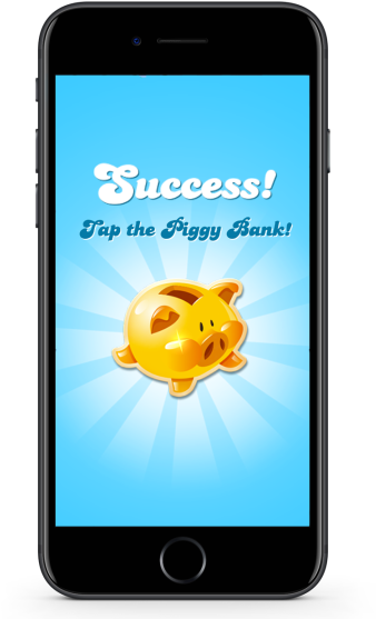 Bws3 Piggy Bank Success - Candy Crush Saga (383x575), Png Download