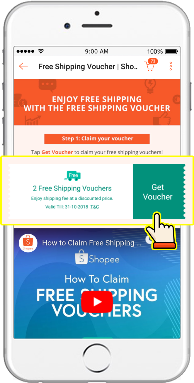 Tap On 'view Voucher' To Go To 'my Vouchers' Where - Portable Network Graphics (750x1334), Png Download