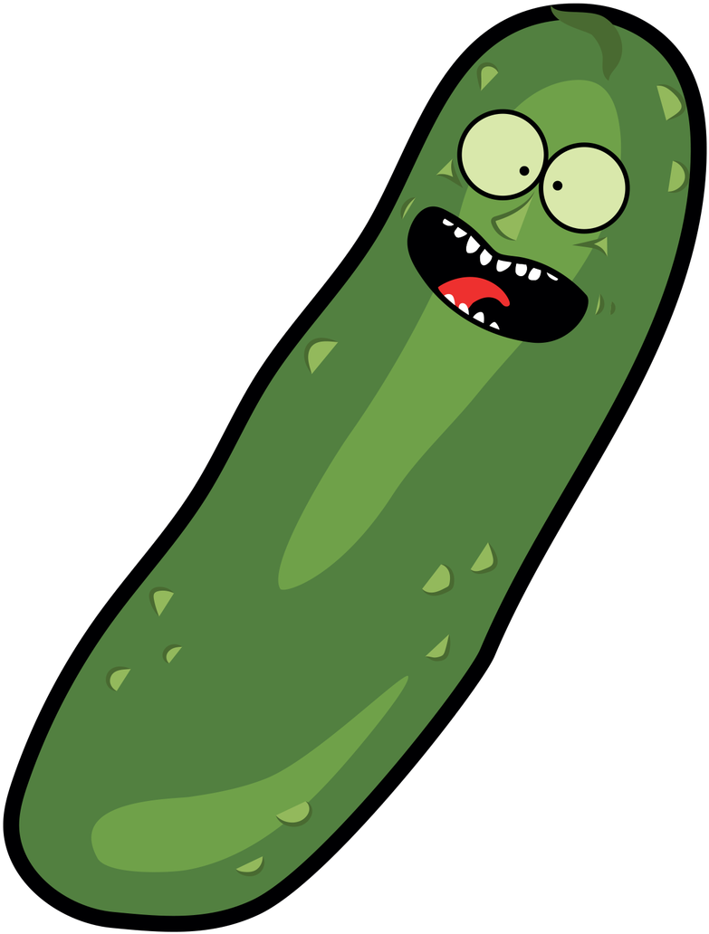 Pickle Knob Sticker - Rick And Morty Transparent Gif (1280x1280), Png Download