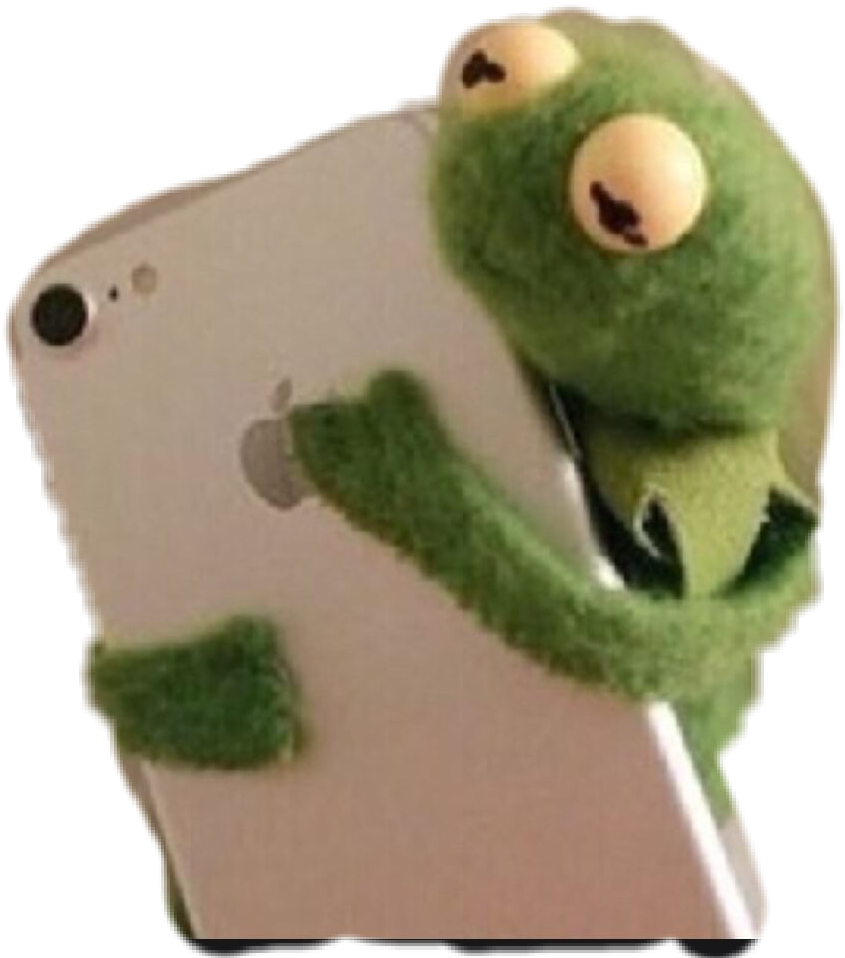 Meme Kermit Green Funny Hilarious Cellphone (845x958), Png Download