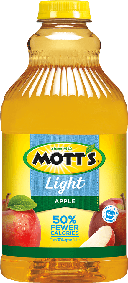Mott's® Apple Light - Motts Apple Juice Png (591x970), Png Download