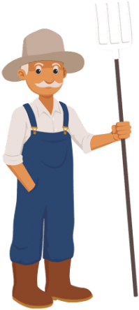 Free Png Farmer Png Images Transparent - Cartoon Farmer Transparent Background (480x480), Png Download
