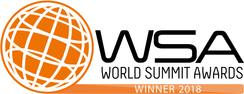 Wsa Logo Winner - World Summit Awards 2018 (1134x595), Png Download