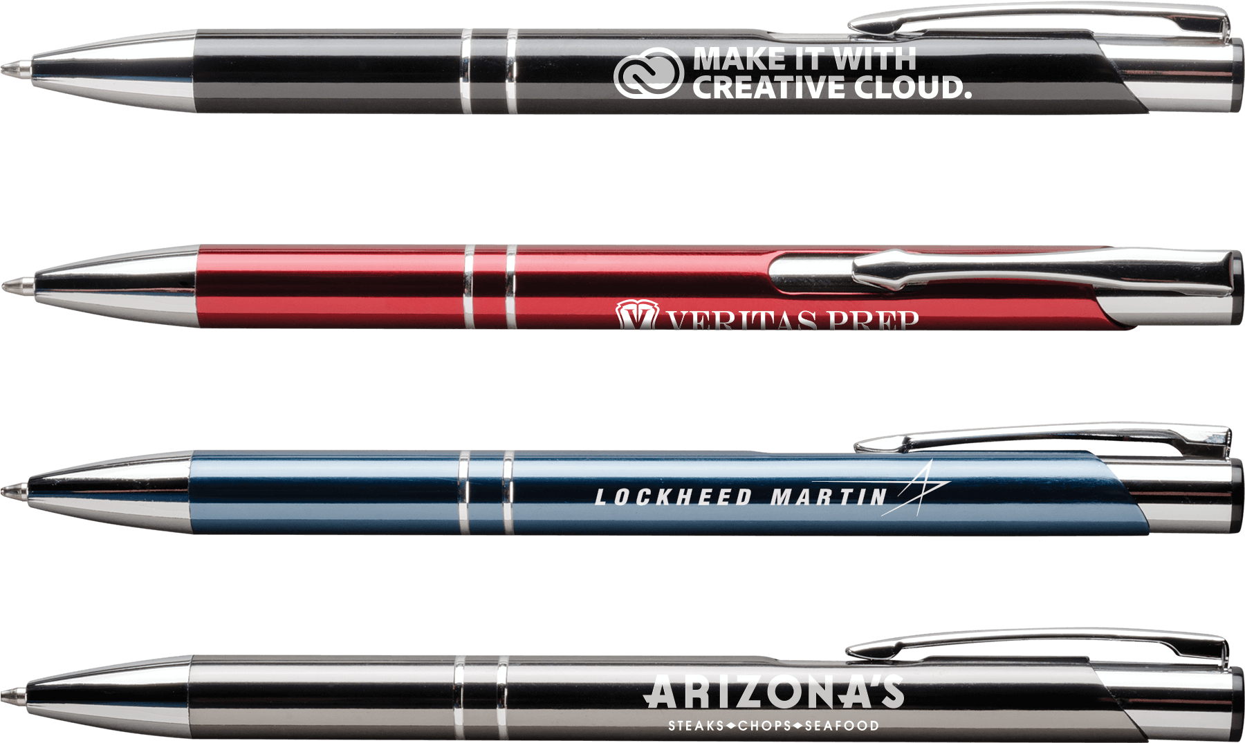 682 Sonata Glass - Metal Pens (1800x1287), Png Download