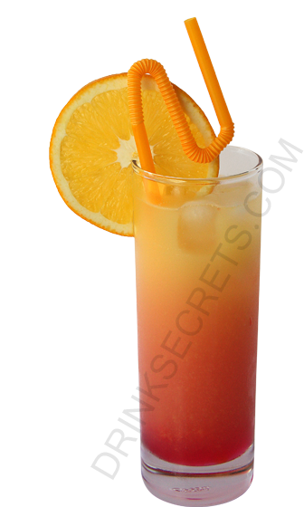 Tequila Sunrise - Tequila Sunrise Cocktail Png (450x600), Png Download