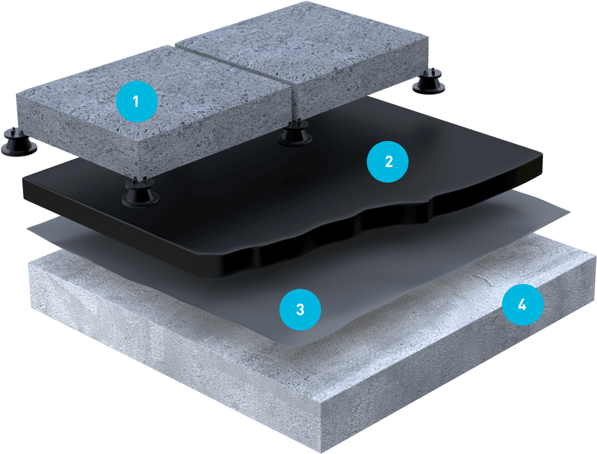 20mm Paver Or Tile On A Tile Jack - Stone Mastic Asphalt (1213x1081), Png Download