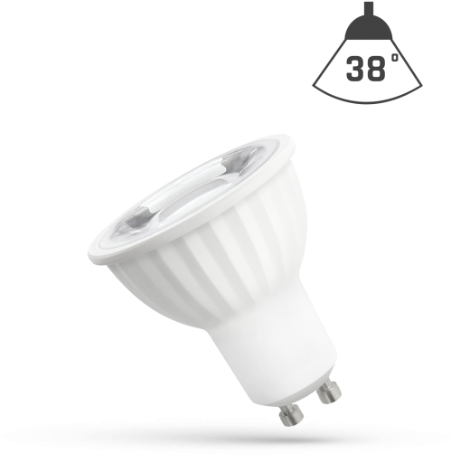 6w Led Spotlights 38 Degrees Angle Gu10, Natural White, - Led Lamp (575x575), Png Download